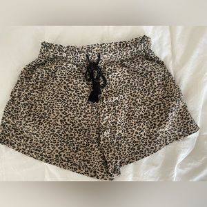 Abercrombie and Fitch cheetah printed shorts.